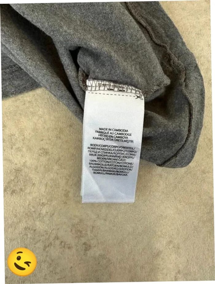 Tee-shirt Ralph lauren L coupe col V gris Homme Men tee22 - photo numéro 6