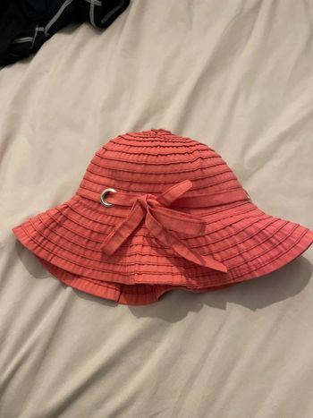 Chapeau soleil corail