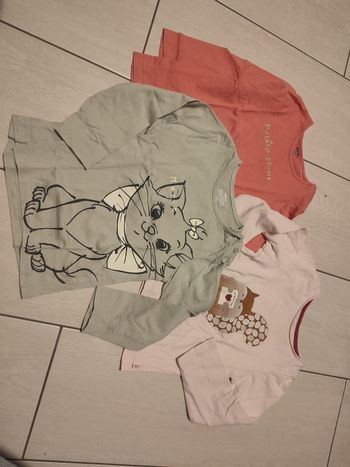 3 tee shirt manches longues