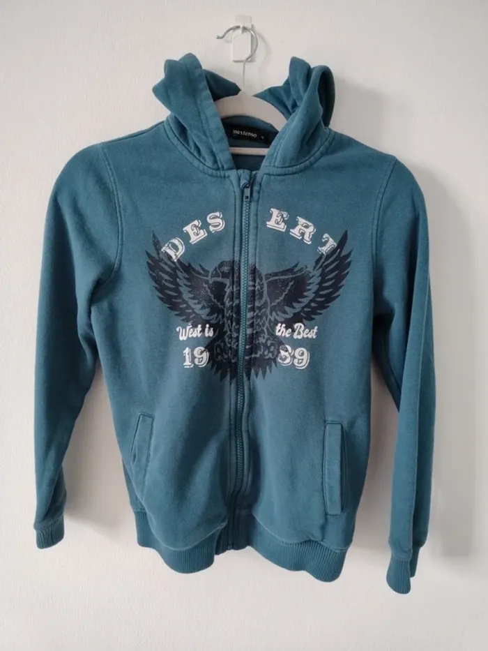 Gilet garçon zippé