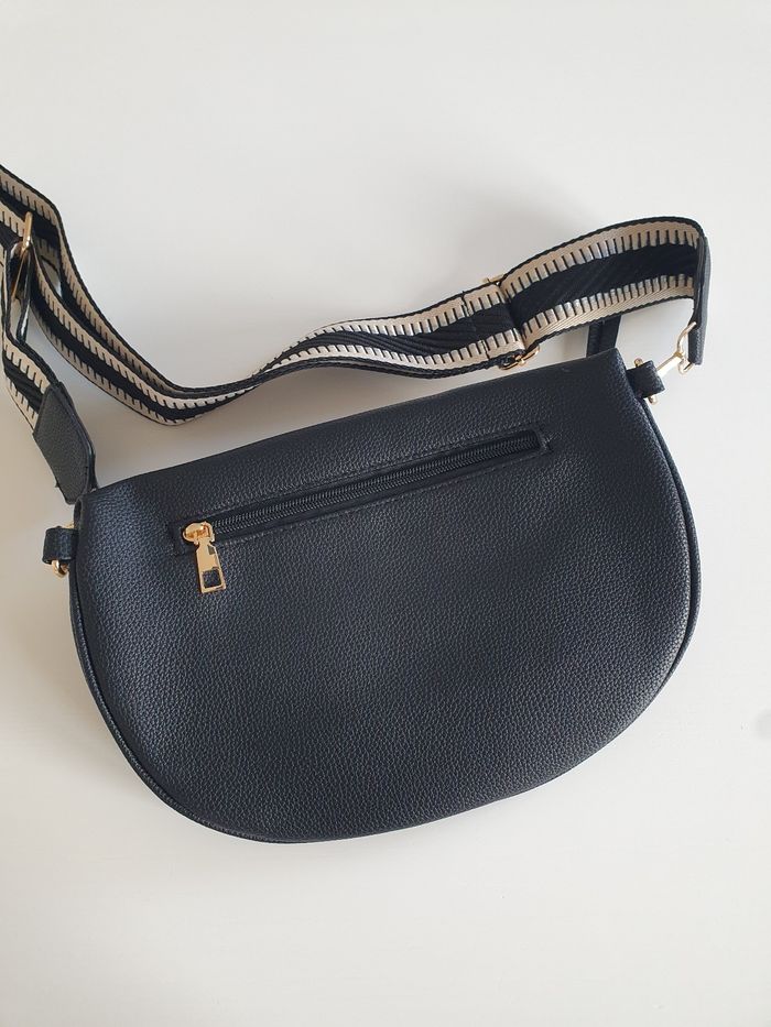 Sac banane Hollywood simili cuir noir - photo numéro 3