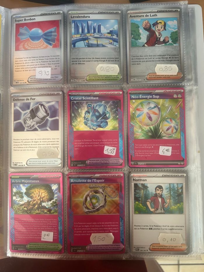 Carte Pokémon type dresseur /objet