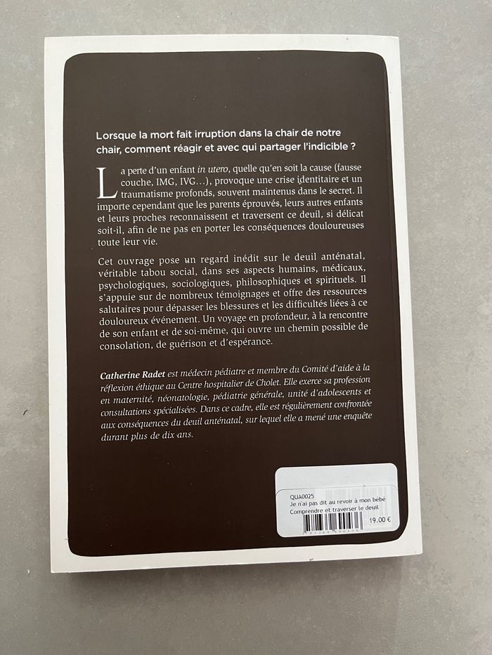Livre je n’ai pas dit au revoir à mon bébé - photo numéro 2
