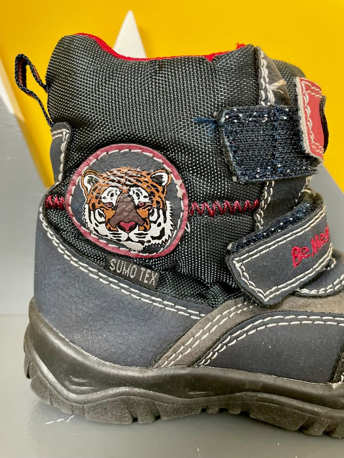 Bottes de neige à scratch intérieur polaire tigre Sumo-Tex taille 24 - photo numéro 3