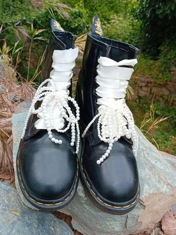 Dr. Martens made in England 🇬🇧 custom noeuds perles uk6 39