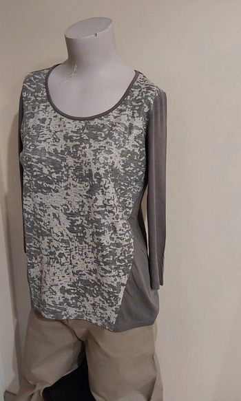 Blouse haut gris T 40