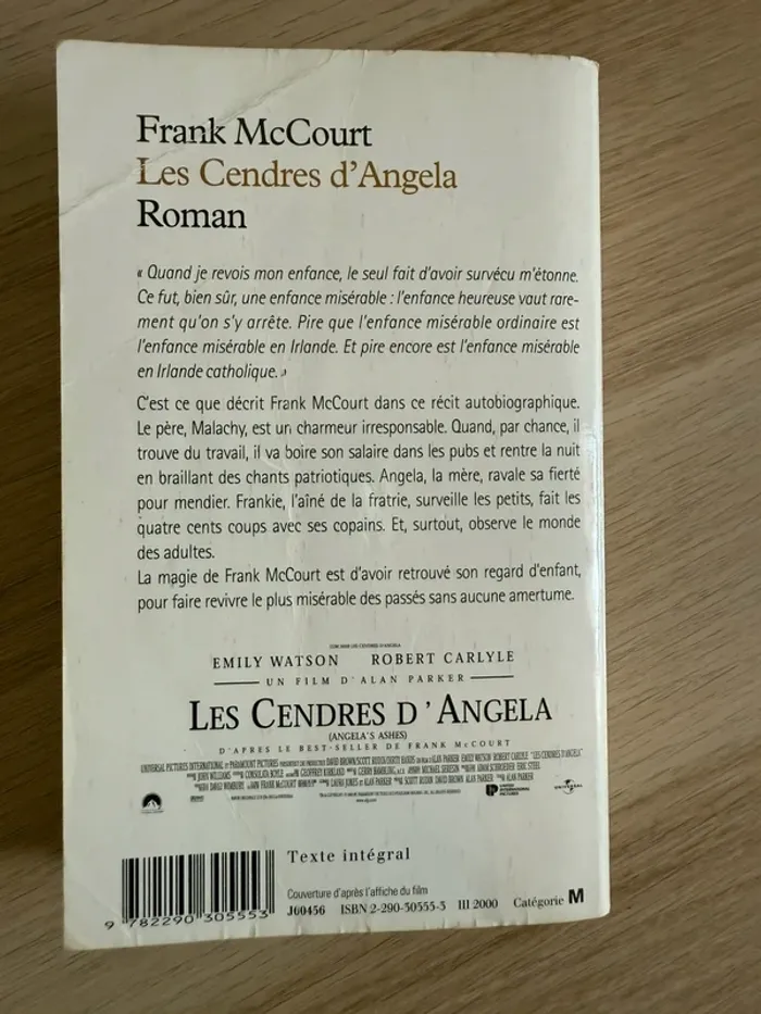 Franck McCourt Les cendres d’Angela - photo numéro 2