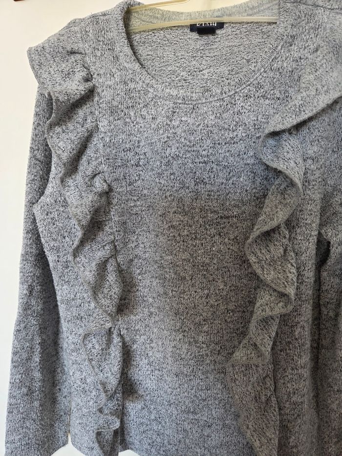 Pull gris chiné kiabi 5 ans - photo numéro 3