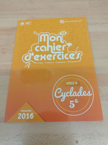 Lelivrescolaire.fr
Français 5e Cyclades : Cahier d'exercices