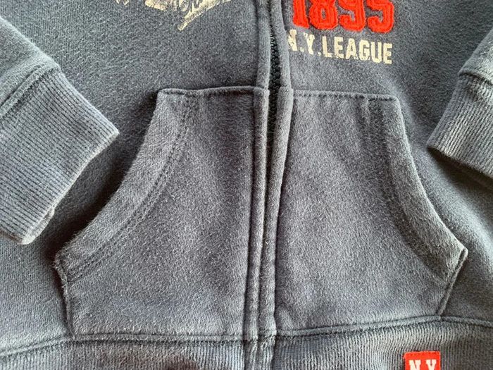 Sweat-shirt zippé à capuche 3-4ans - photo numéro 4