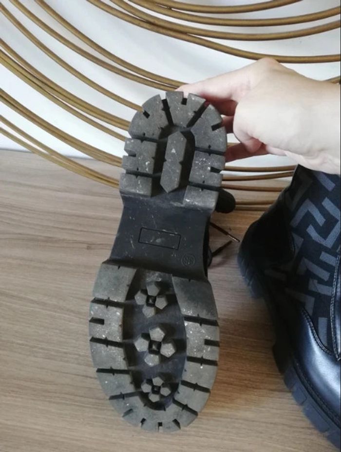 Bottines chaussettes en simili T38 - photo numéro 3