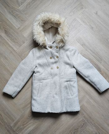 Manteau chaud gris tape a l oeil