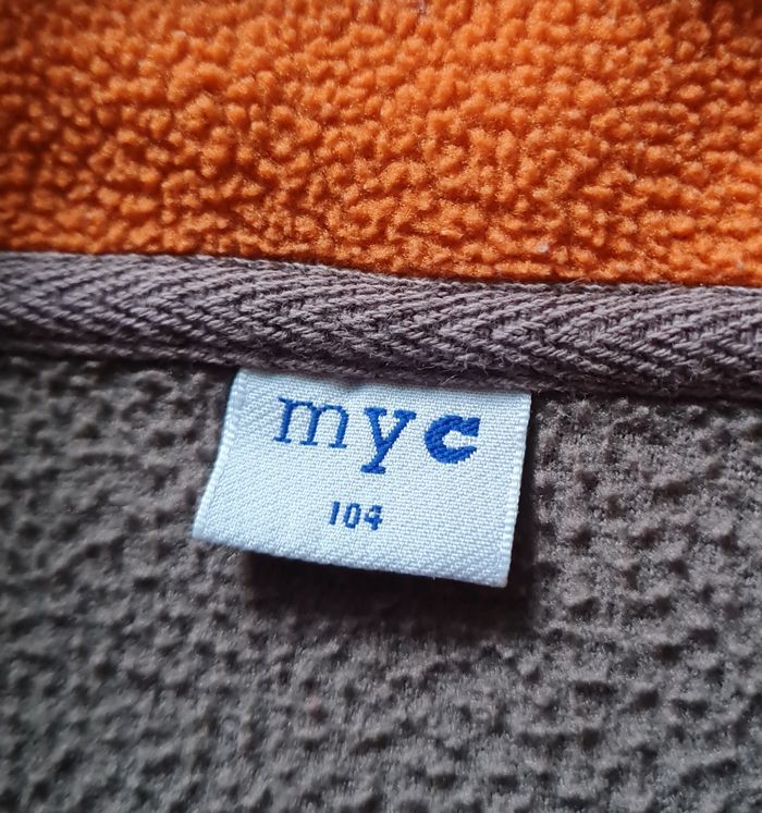 polaire marron orange garçon 4 ans - photo numéro 3