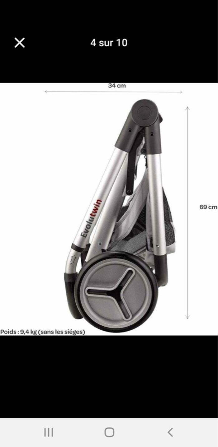 Poussette double Red Castle Evolutwin - photo numéro 3