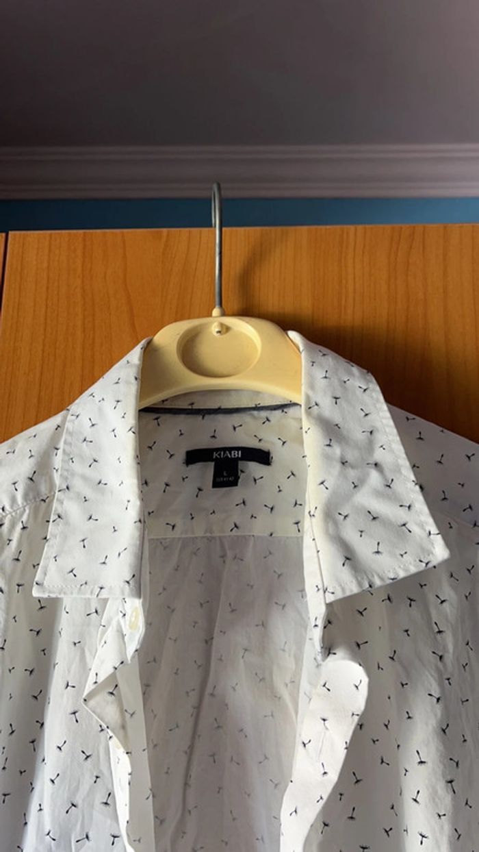 Chemise blanche à motif Kiabi L - photo numéro 3