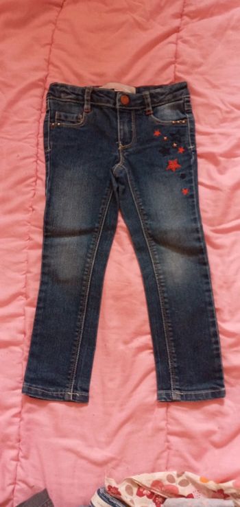 Jean slim Lisa rose taille 3 ans