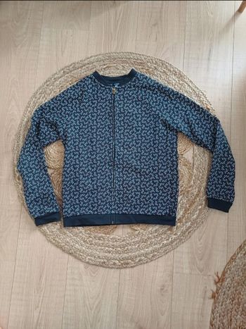 Gilet zippé à motifs fille.