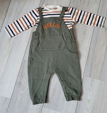 Lot salopette + tee-shirt 12 mois