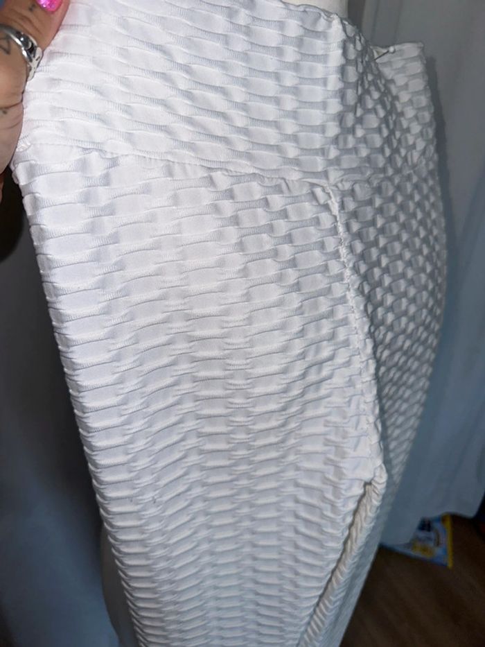 Leggins blanc, taille 36, 38 - photo numéro 2