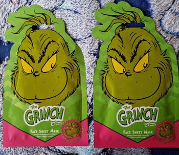 Lot de 2 masques pour le visage the grinch