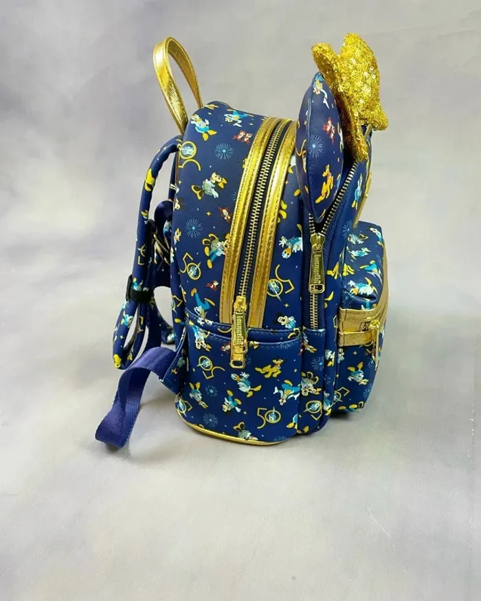 Loungefly mini backpack walt disney world 50th + ears - photo numéro 7