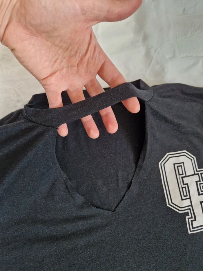 T-shirt noir oversize - photo numéro 10