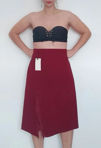 Jupe mi longue chic cérémonie Kigan taille 50