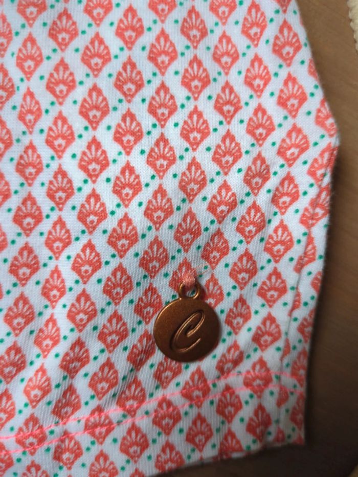 T-shirt débardeur creeks neuf 6 ans motif ancien tapisserie vintage - photo numéro 4