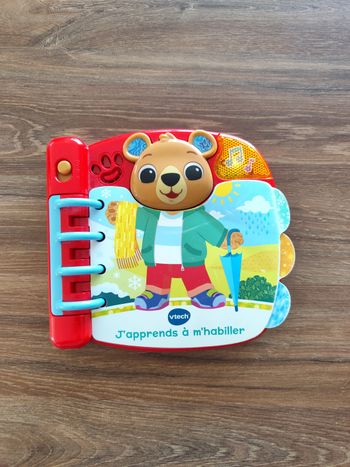Livre éducatif vtech j'apprends a m'habiller