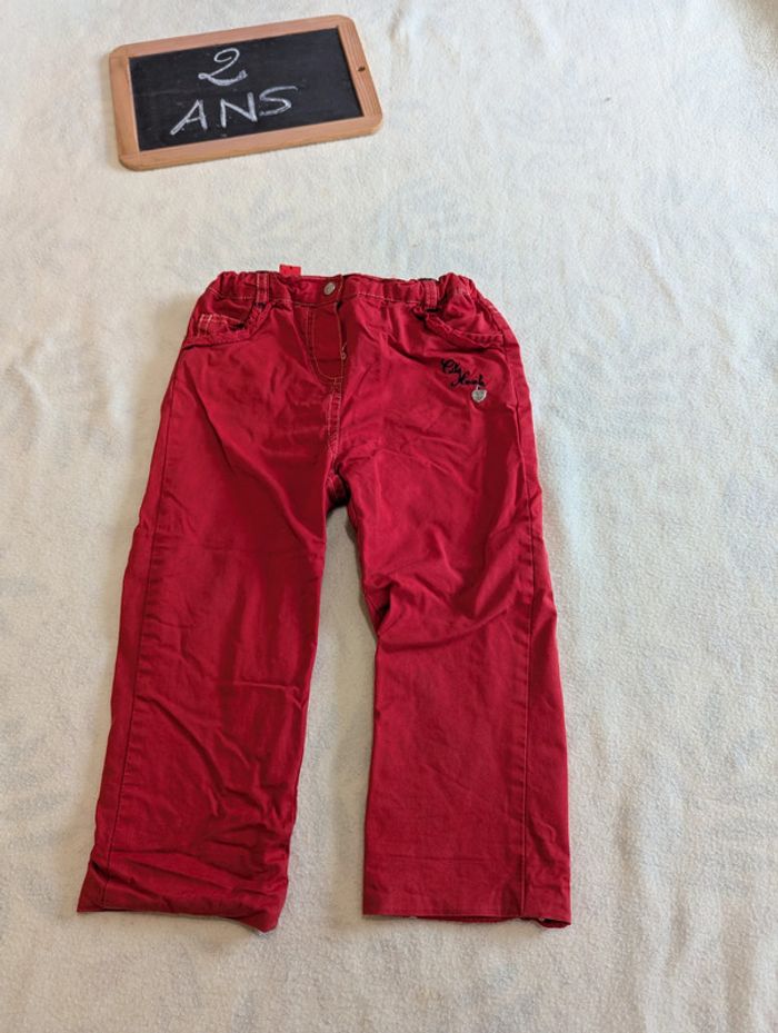 Pantalon rouge 2 ans - photo numéro 3
