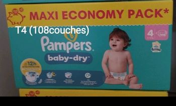 Pampers T4+ lite L annonce 