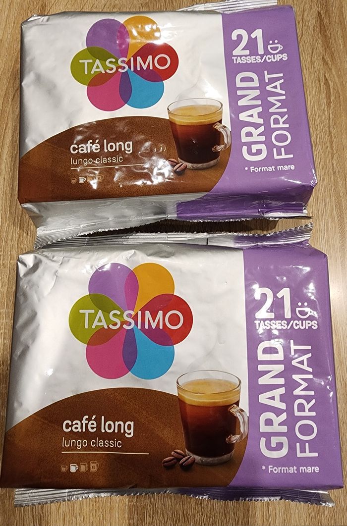 2 packs dosettes tassimo  NEUFS