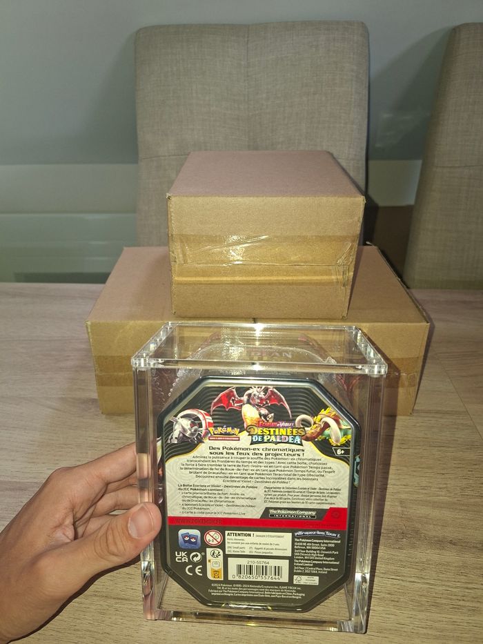 Lot de 3 protections acrylique pokebox Pokémon aimantée épaisse 8mm anti uv - photo numéro 2