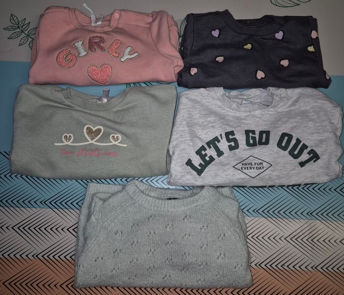 Lot de pull 6 mois fille