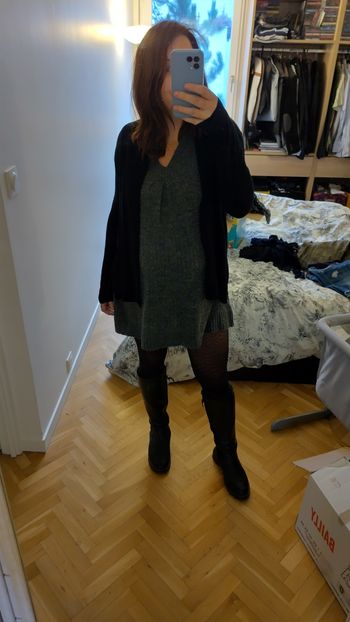 Robe en laine maternité