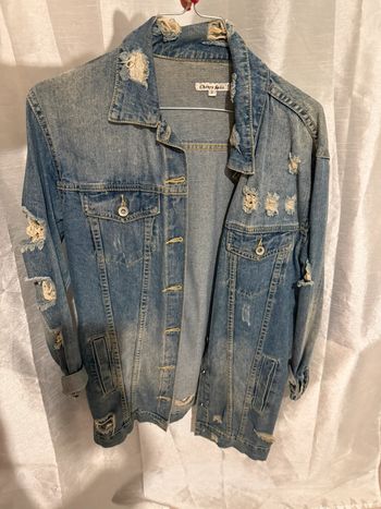 veste longue en jeans