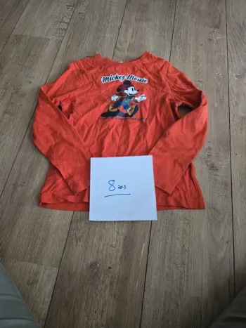 Tee shirt manches longues Disney Mickey 8 ans
