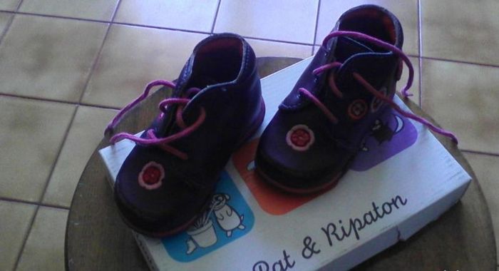 Bottillons violets fille Pat et Ripaton en 18