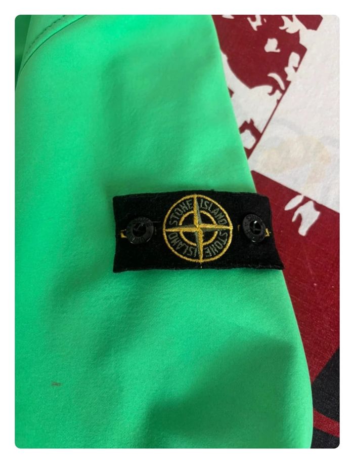Coupe vent junior Stone Island taille xs vert pomme - photo numéro 5