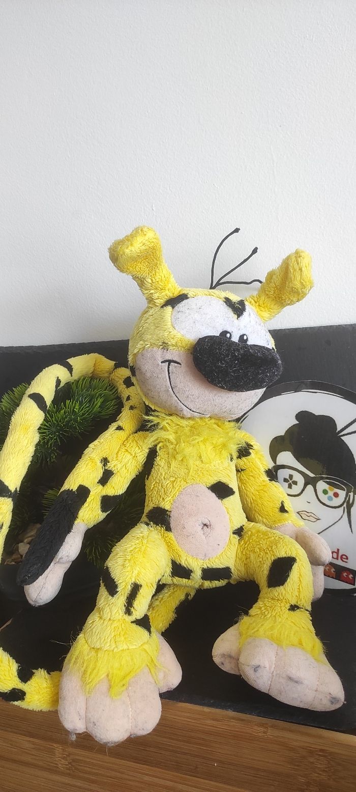 peluche marsupilami marsu 2012 jemini jaune noir ancien Dessin Animé Rose Papa