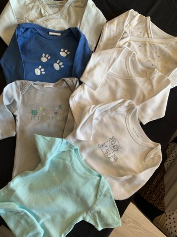 Lot 7 bodies 3 mois I love Mum Bisou 🐾