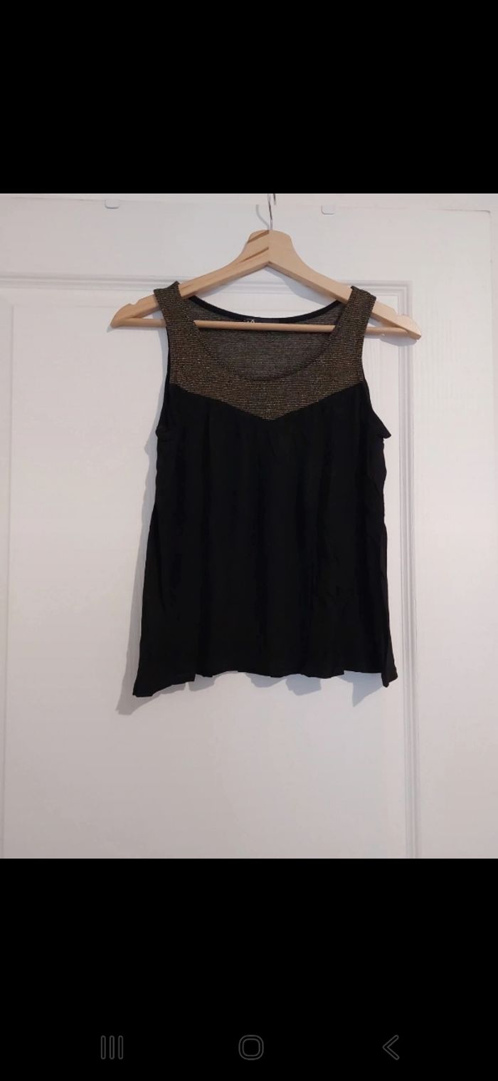 Top noir et doré Pimkie