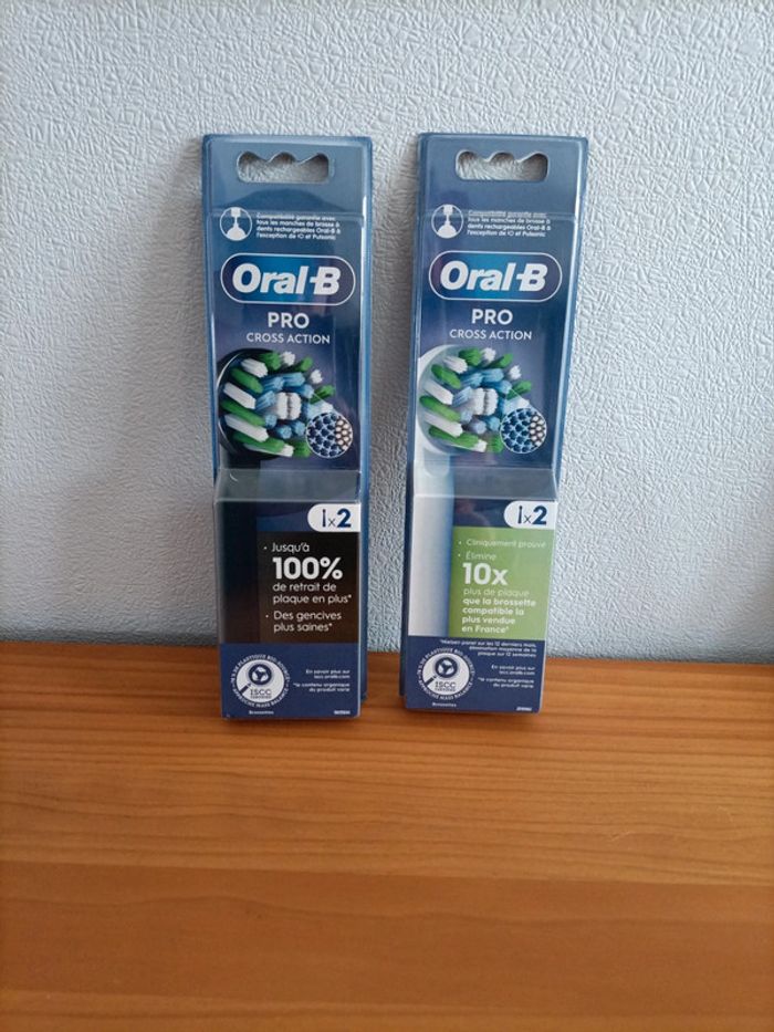 4 brossettes Oral-B - Pro cross action