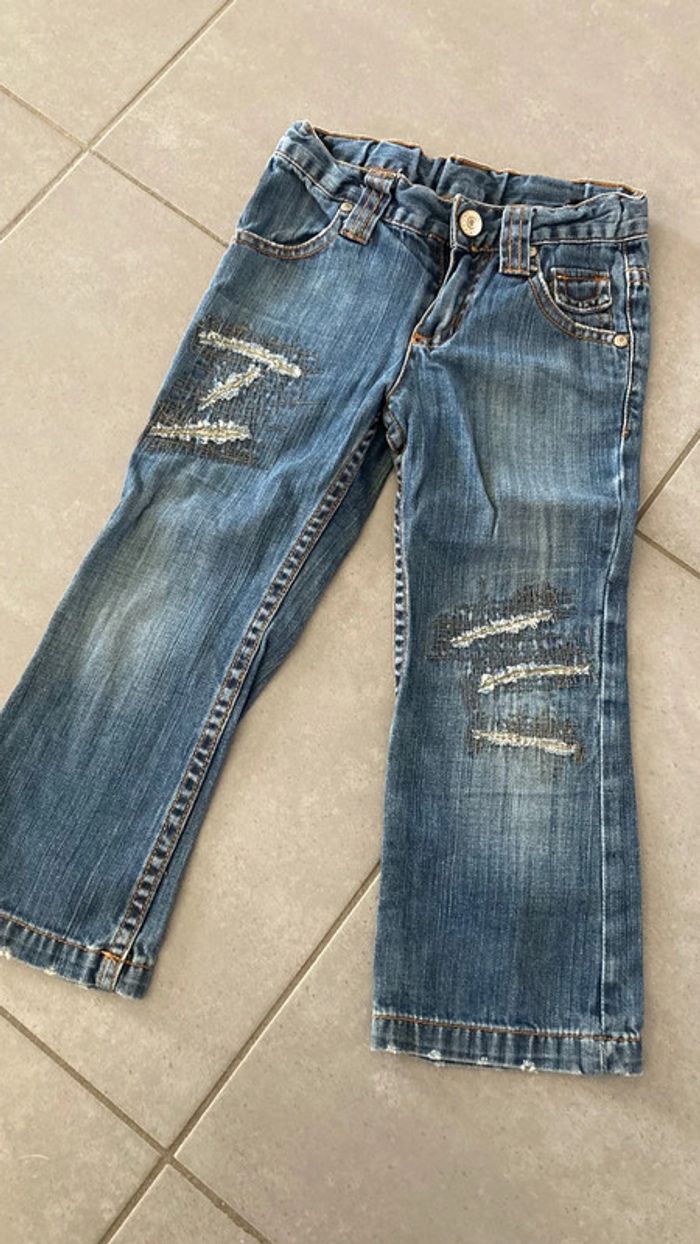 Lot ensemble pantalon jean vêtement fille 4 ans IKKS ddp - photo numéro 10