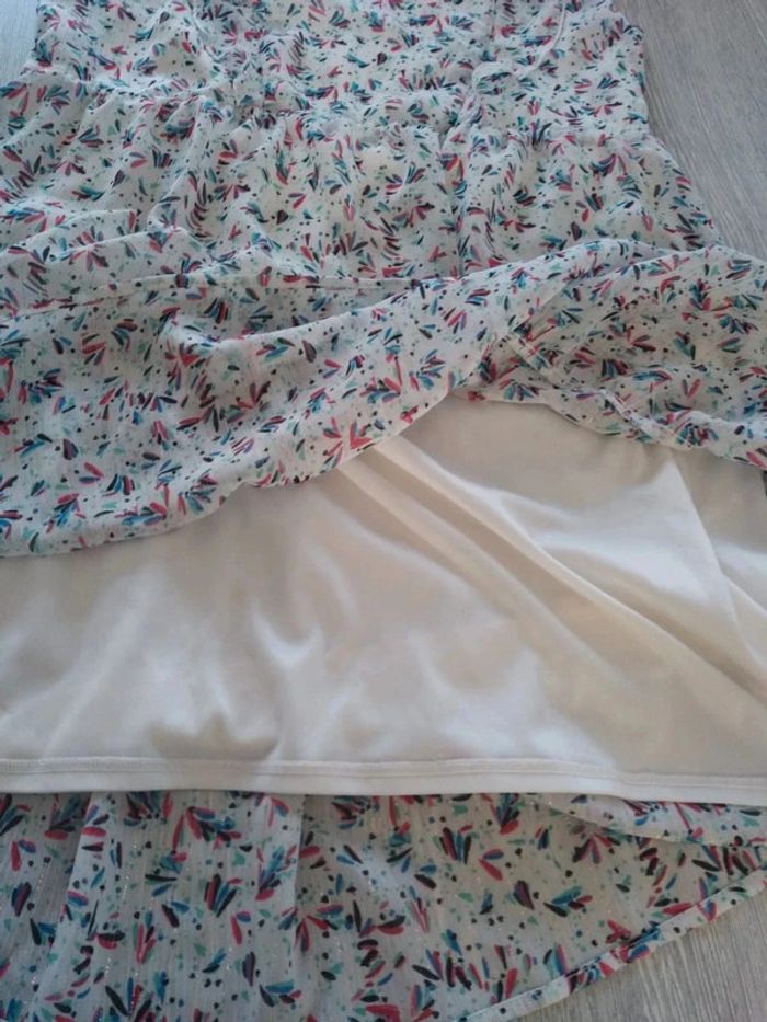 Robe cache cache fleurie brillante taille m - photo numéro 6