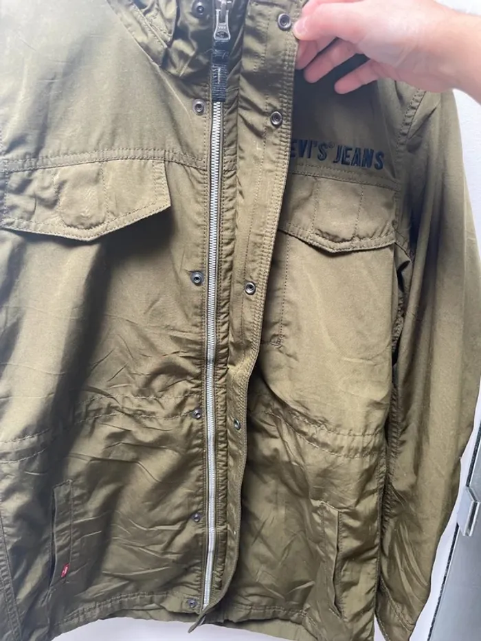 Levi's Green Coat Parka Women's Size M - photo numéro 7