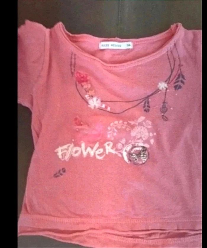 Sous-pull fille 3 ans Kiss Melody Fuchsia - Détails originaux - Très bon état - photo numéro 3