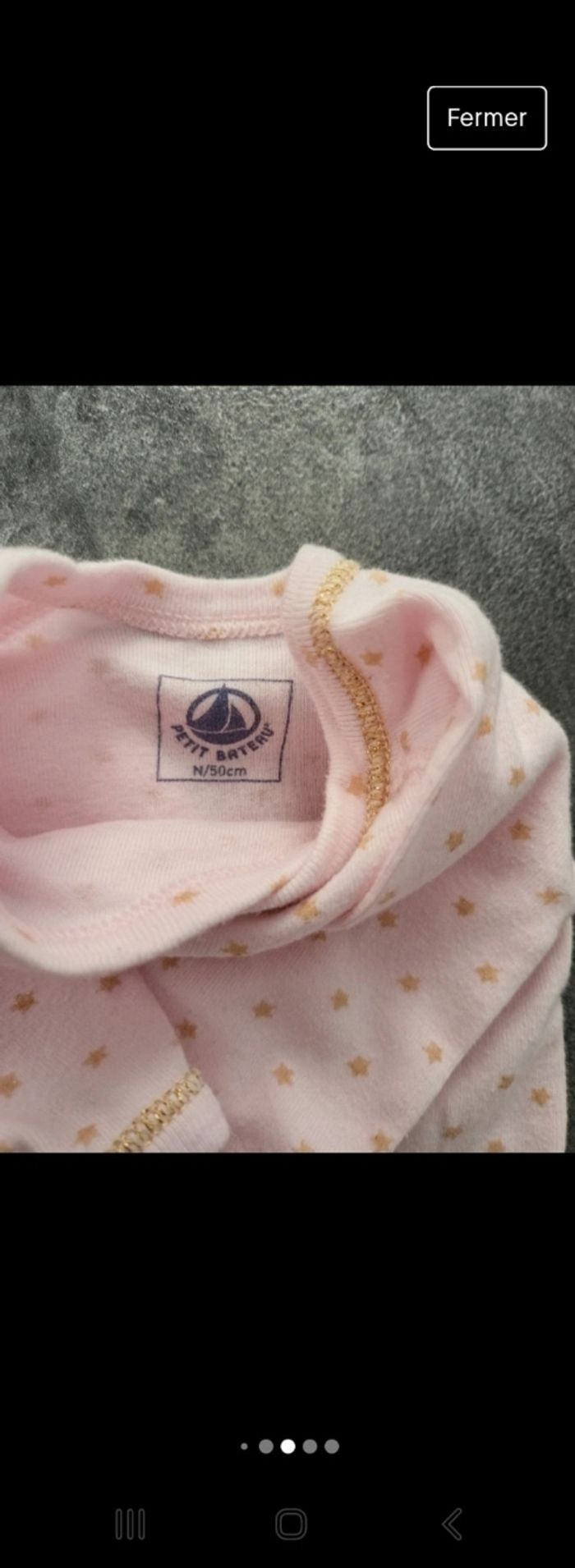 Lot 2 bodies fille manches longues naissance petit bateau peu portés - photo numéro 4