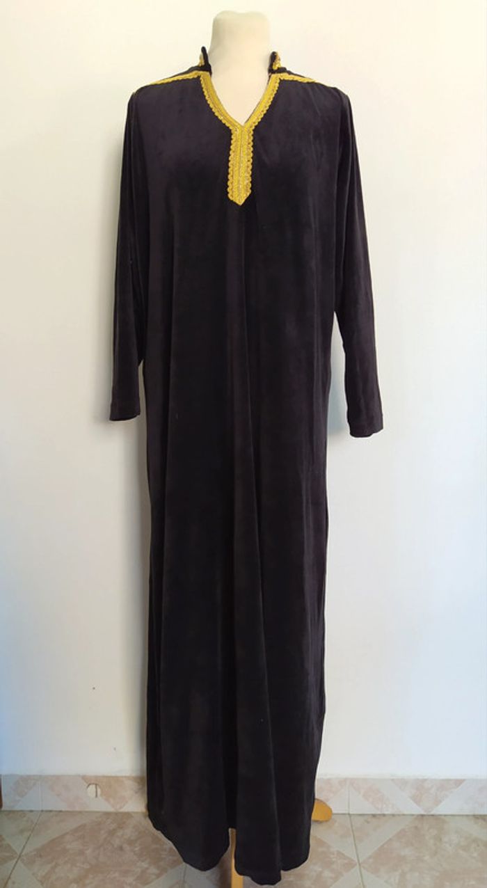 Djellaba velours noir - photo numéro 2