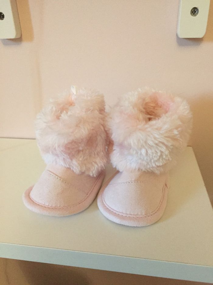 Bottes fourrées roses